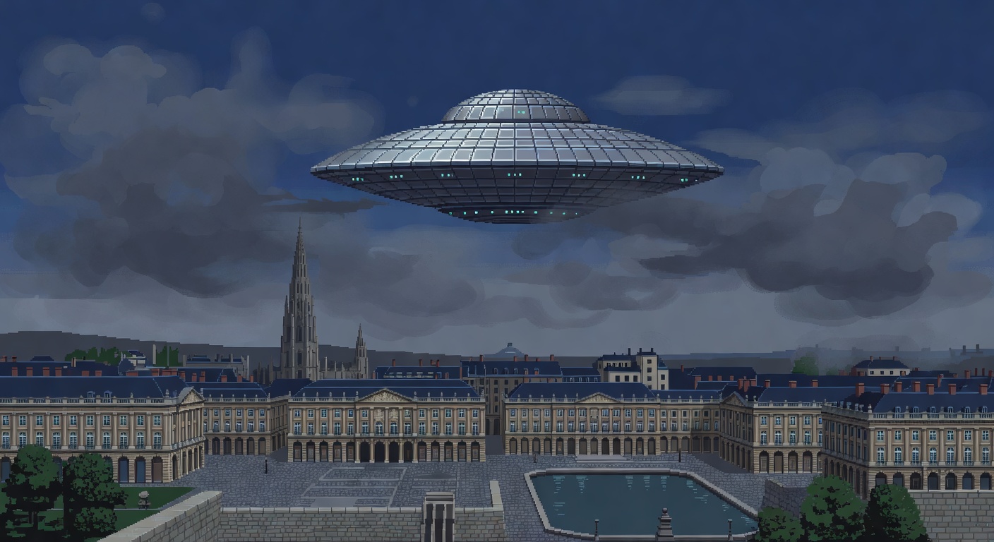 Bordeaux France 1954 Disc Shaped UFO