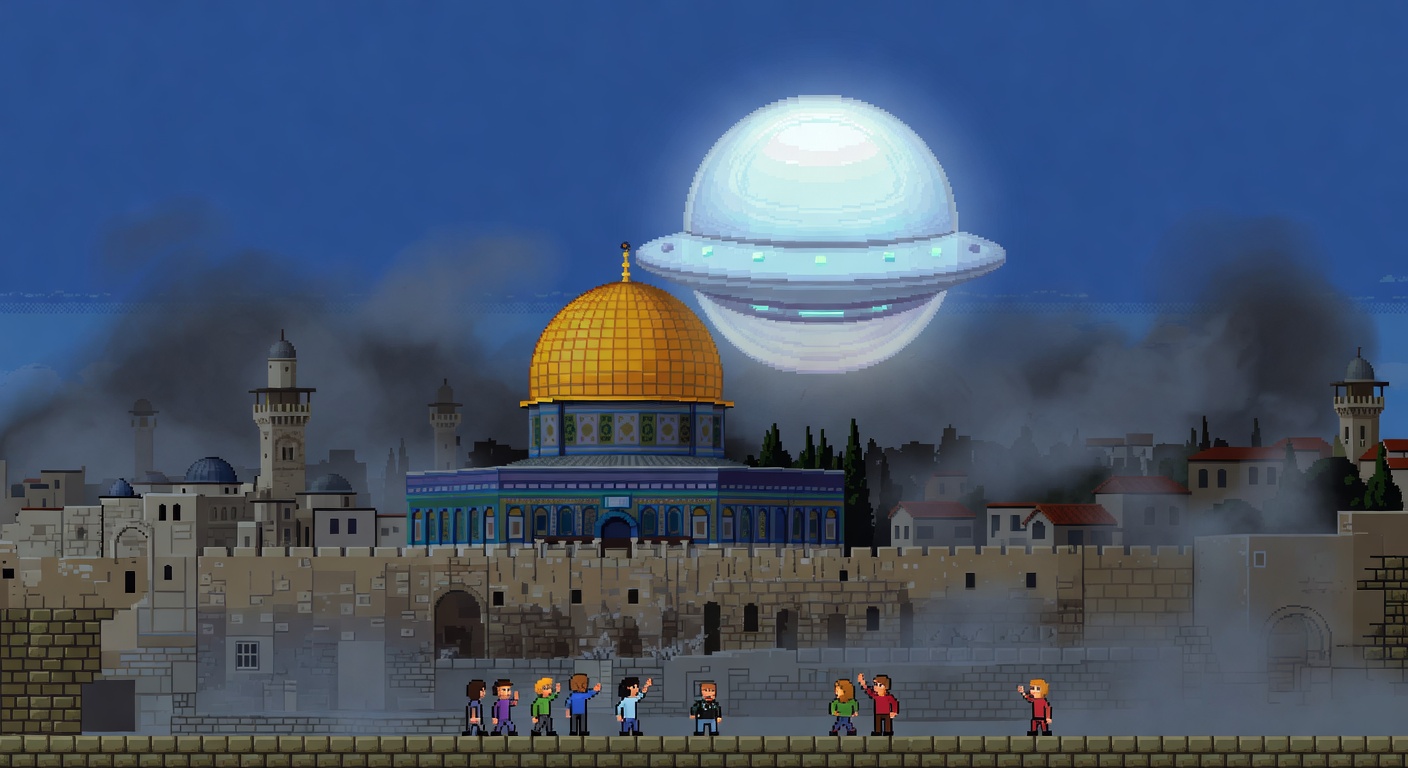 Bright Object Hovers Over Jerusalem Dome 2011