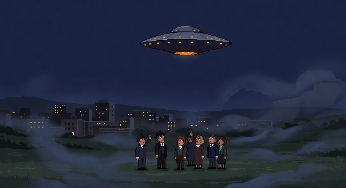 Canberra 1961 Strange Lights Over Sky