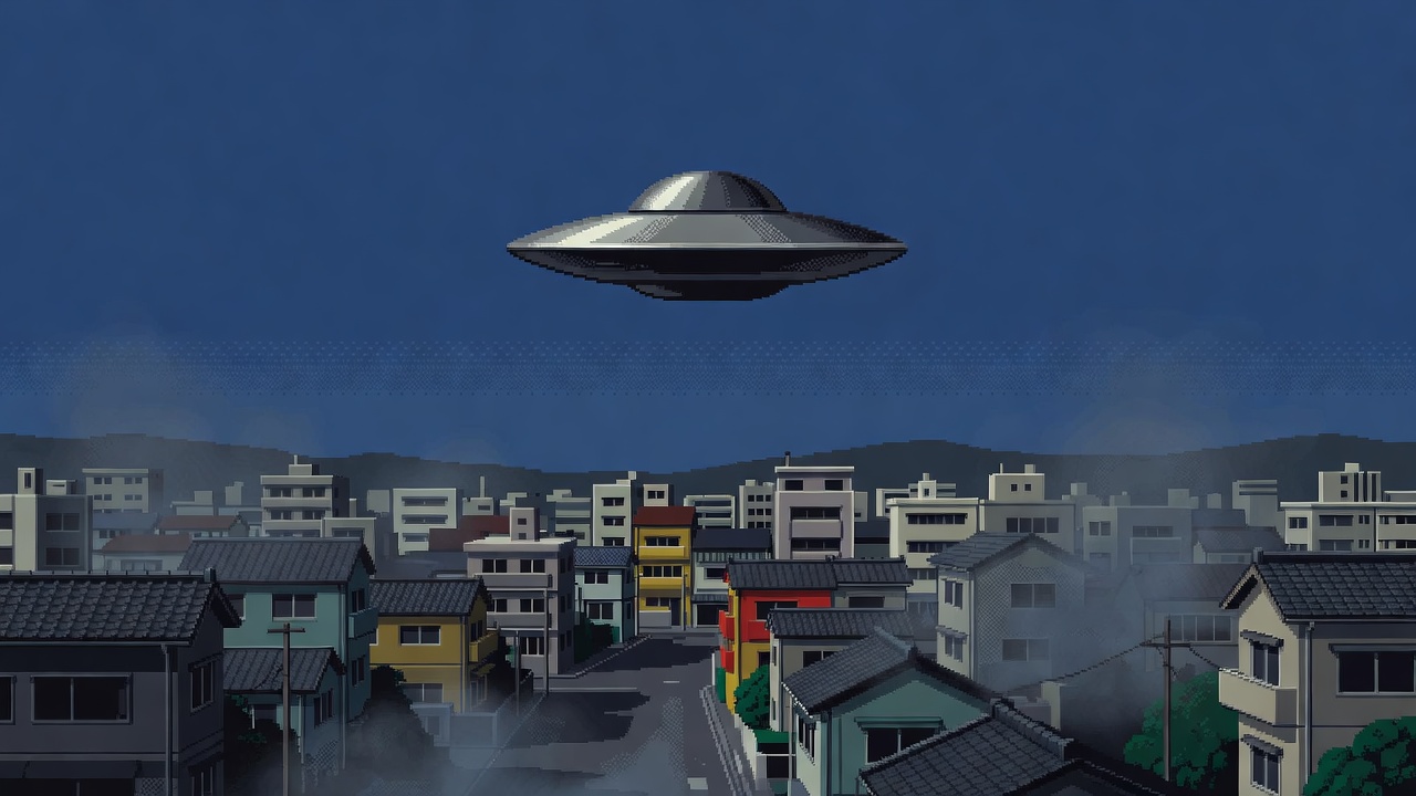 Daylight Disc Hovers Silently Over Tokyo in 1960