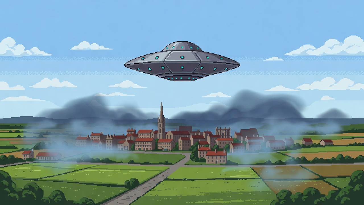 Daylight Disc Observed Hovering Over Banbury England in 1967