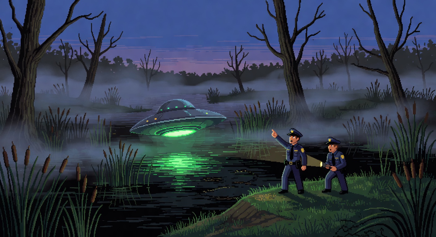 Dexter 1966 Police Spot Glowing UFO