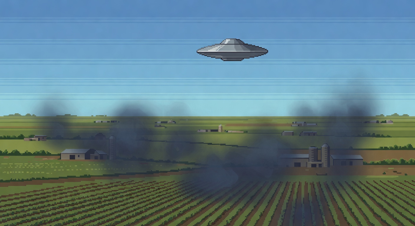 Disc Hovers Silently Over Cordoba Fields In 1965