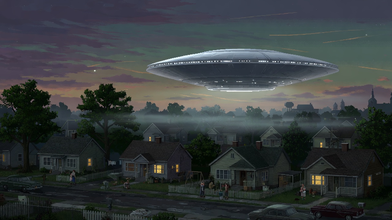 Disc Hovers Silently Over Greenfield Massachusetts in 1954