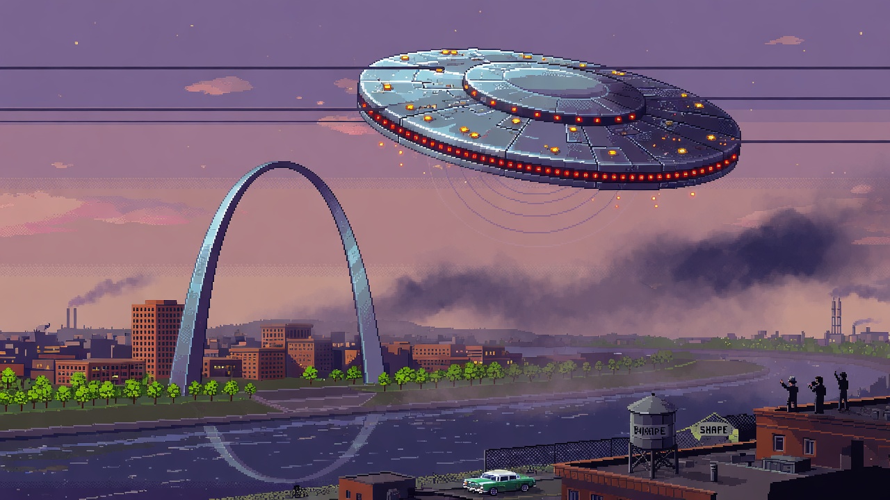 Disc Shaped Object Observed Hovering Over St Louis Missouri in 1950