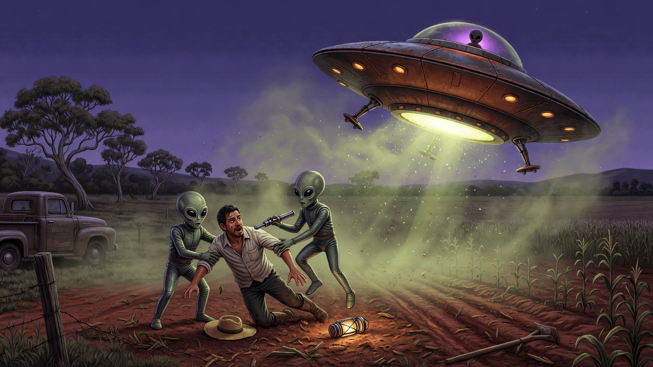 Farmer Abducted By Aliens Aboard Craft In Brazil 1957