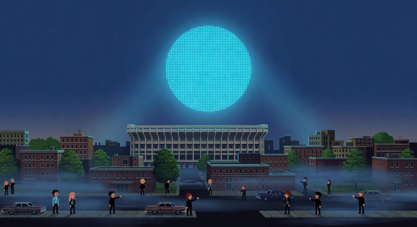 Glowing Disc Hovers Silently Over Atlanta Georgia in 1969