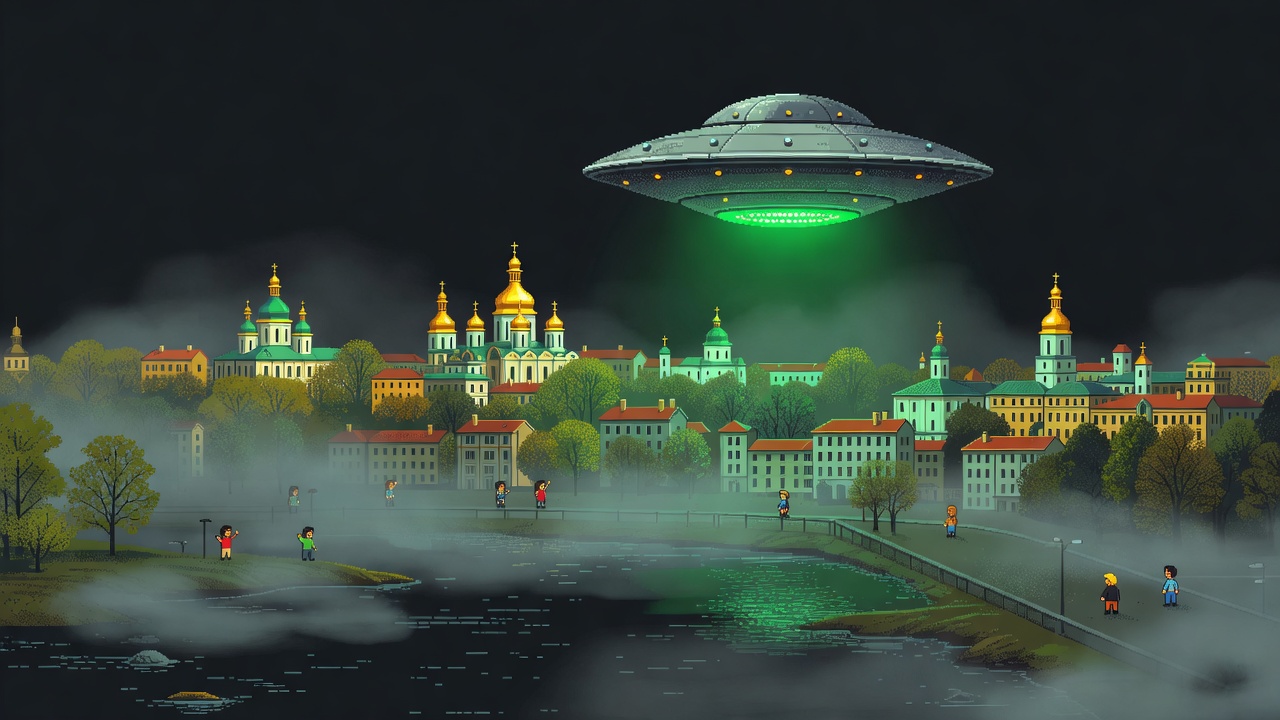 Glowing Disc Hovers Silently Over Kyiv In 1984