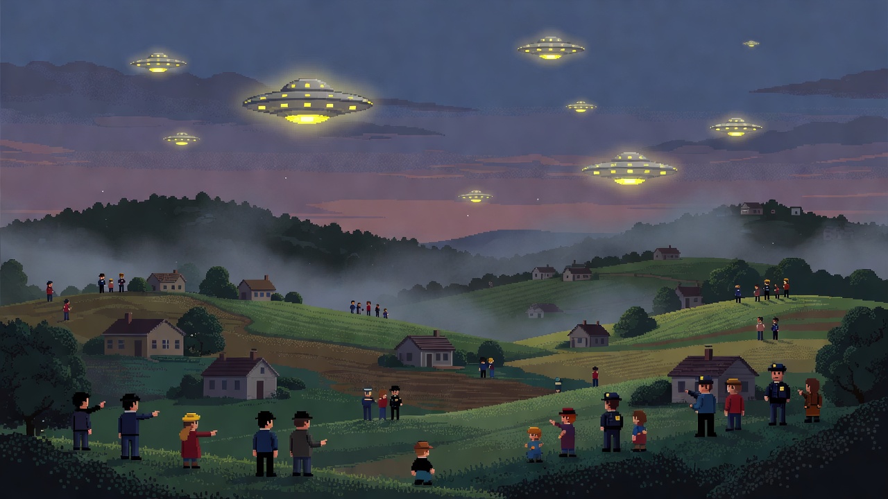 Glowing Objects Seen by Dozens in Berkshire Skies During 1969