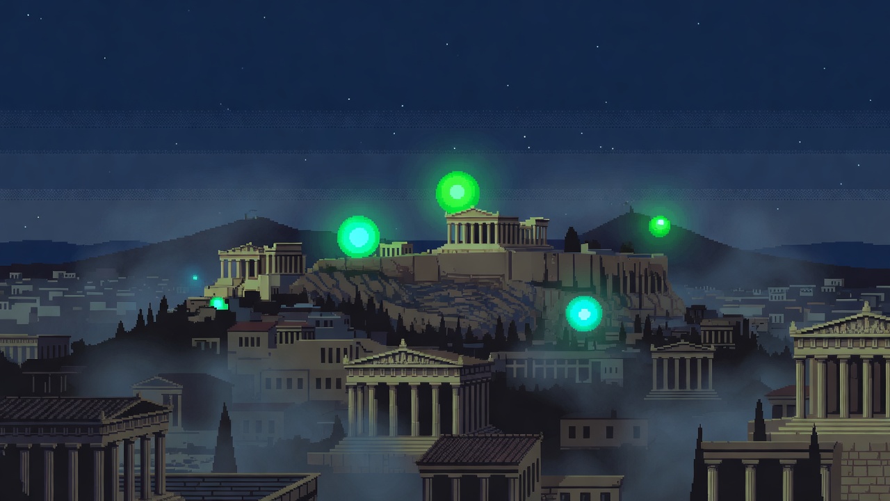 Glowing Orbs Hover Over Athens Sky in 1972