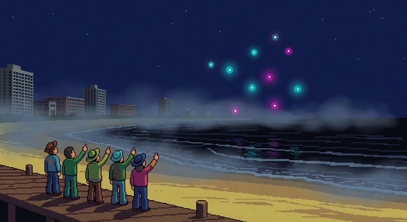 Glowing Orbs Hover Silently Over Virginia Beach in 1975
