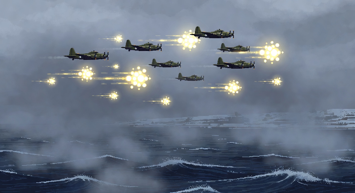 Glowing Orbs Pace US Bombers in 1943