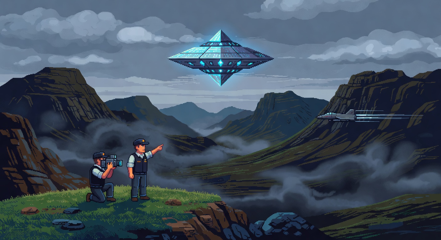 Hotel Workers Photograph Diamond UFO Over Calvine Scotland