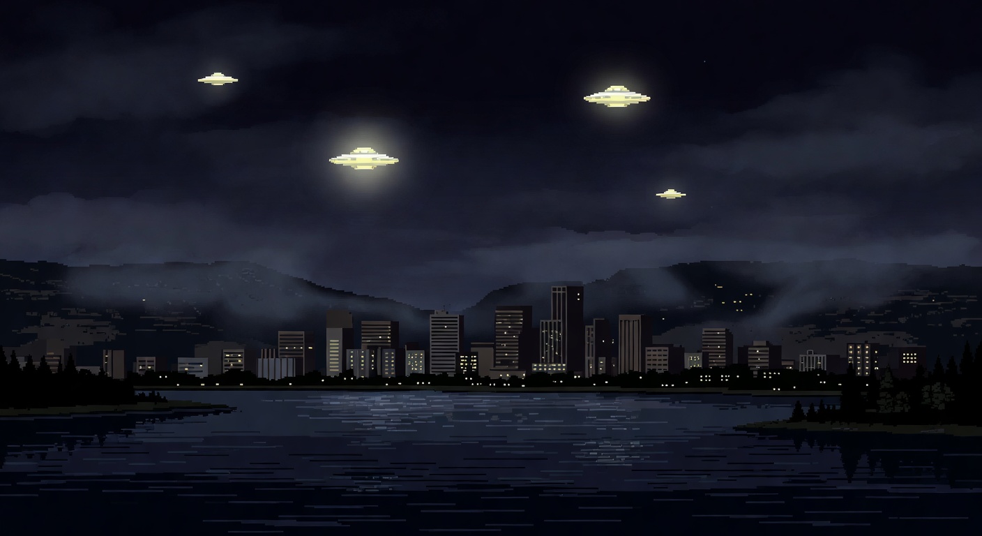 Kelowna 1967 Strange Lights Over City