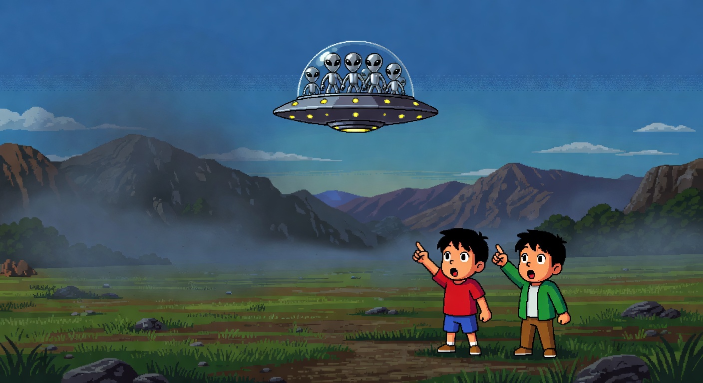 Kofu Japan 1975 Boys See UFO and Entities