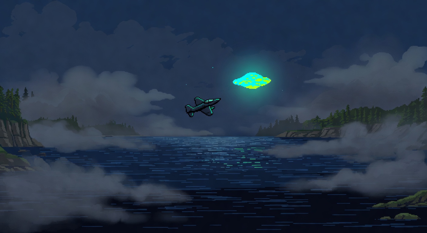Lake Superior 1953 Jet Vanishes Chasing Object