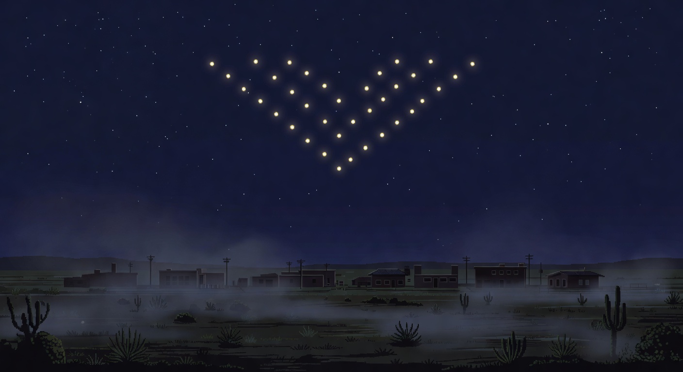 Lubbock Texas 1951 Lights Formation