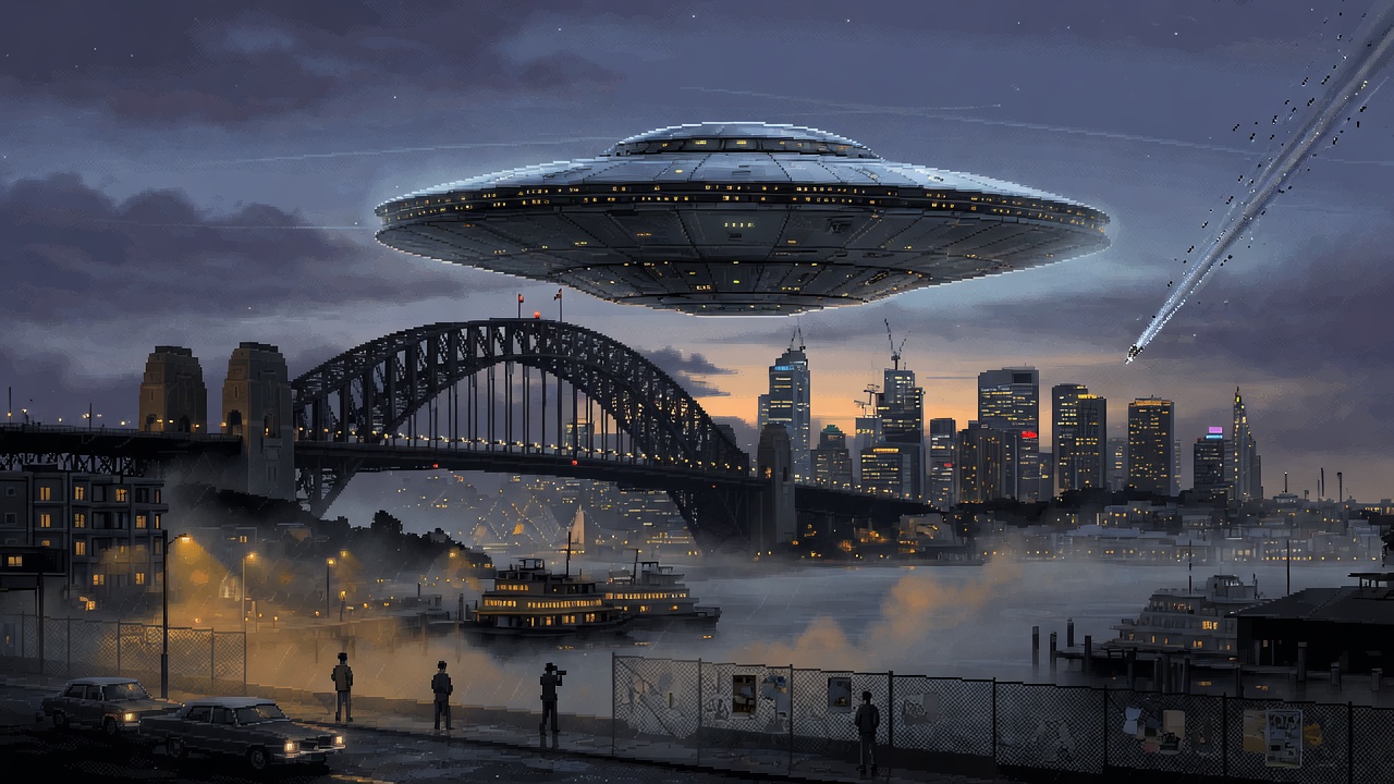 Metallic Disc Hovers Over Sydney Australia in 1965