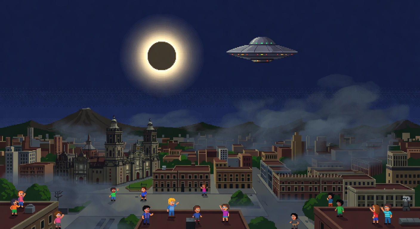 Mexico City 2004 Disc Shaped UFO Sighting