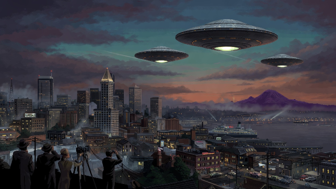 Multiple Discs Reported Flying Over Seattle In 1952