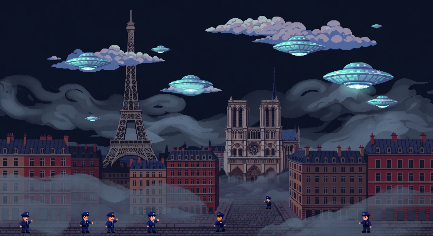 Paris 1954 UFO Sighting Over City