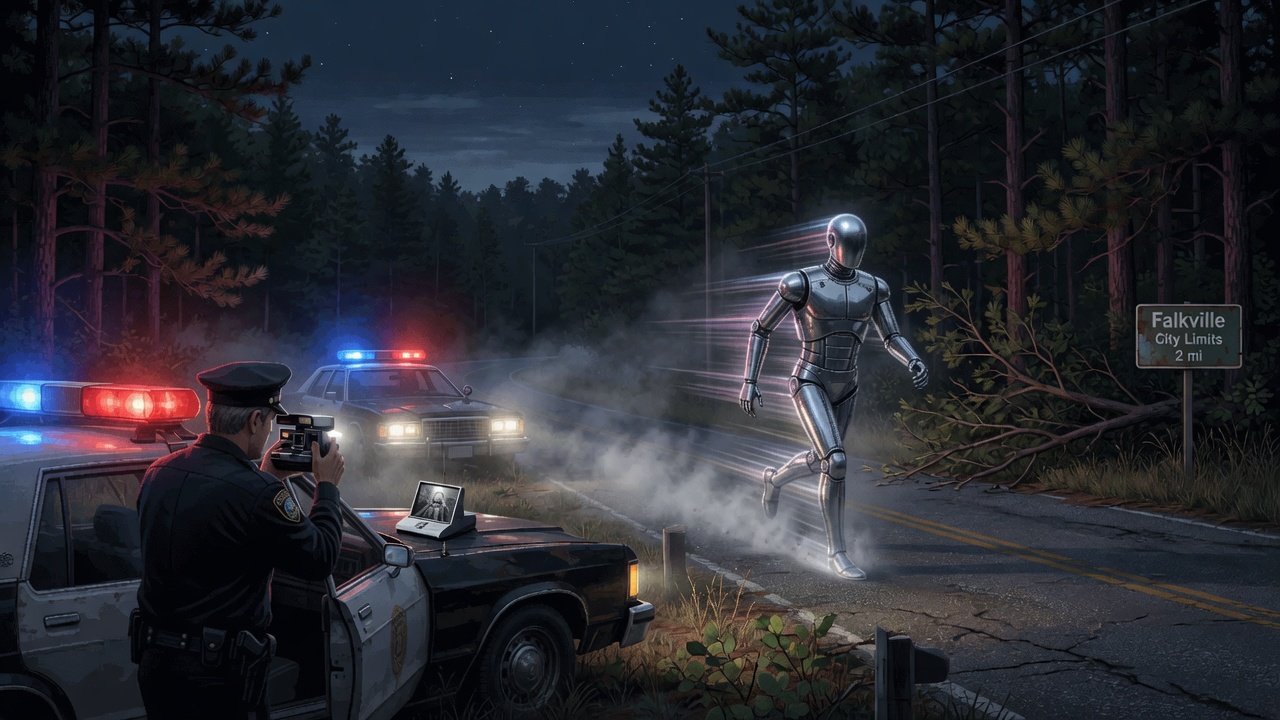 Police Chief Photographs Metallic Humanoid In Alabama