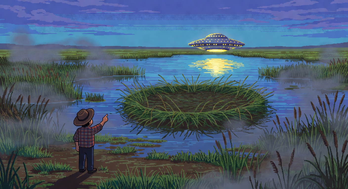 Queensland 1966 UFO Over Lagoon