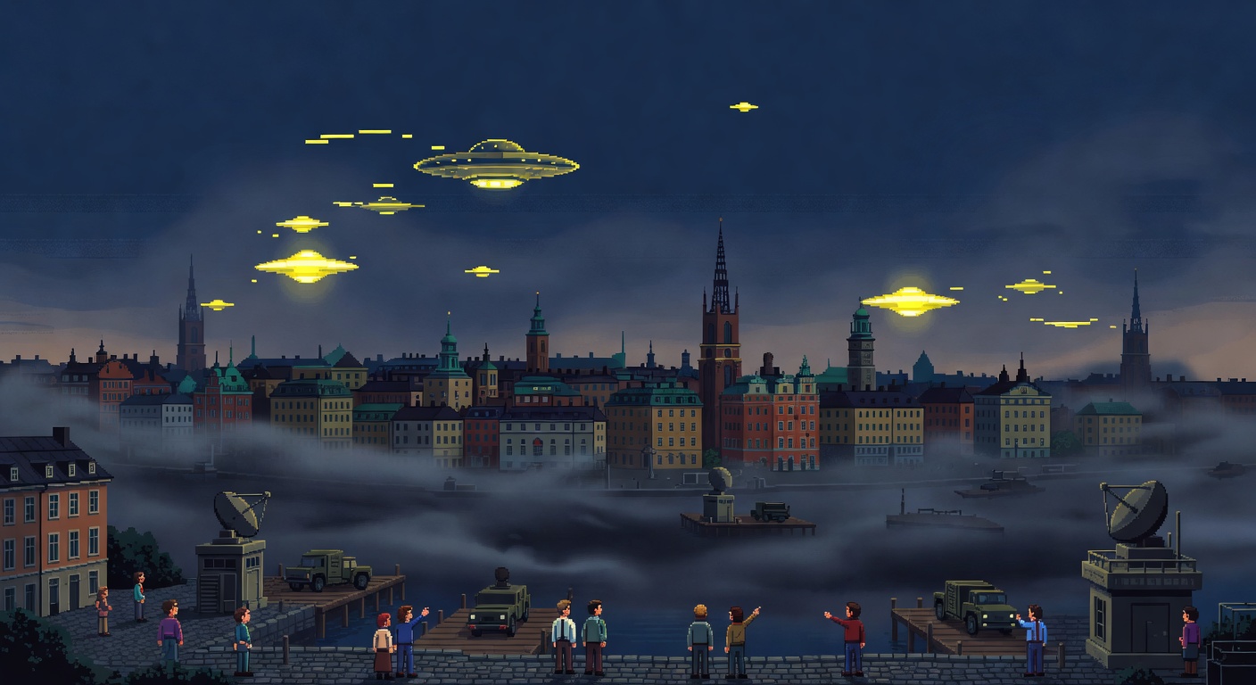 Stockholm 1958 Mysterious Sky Lights