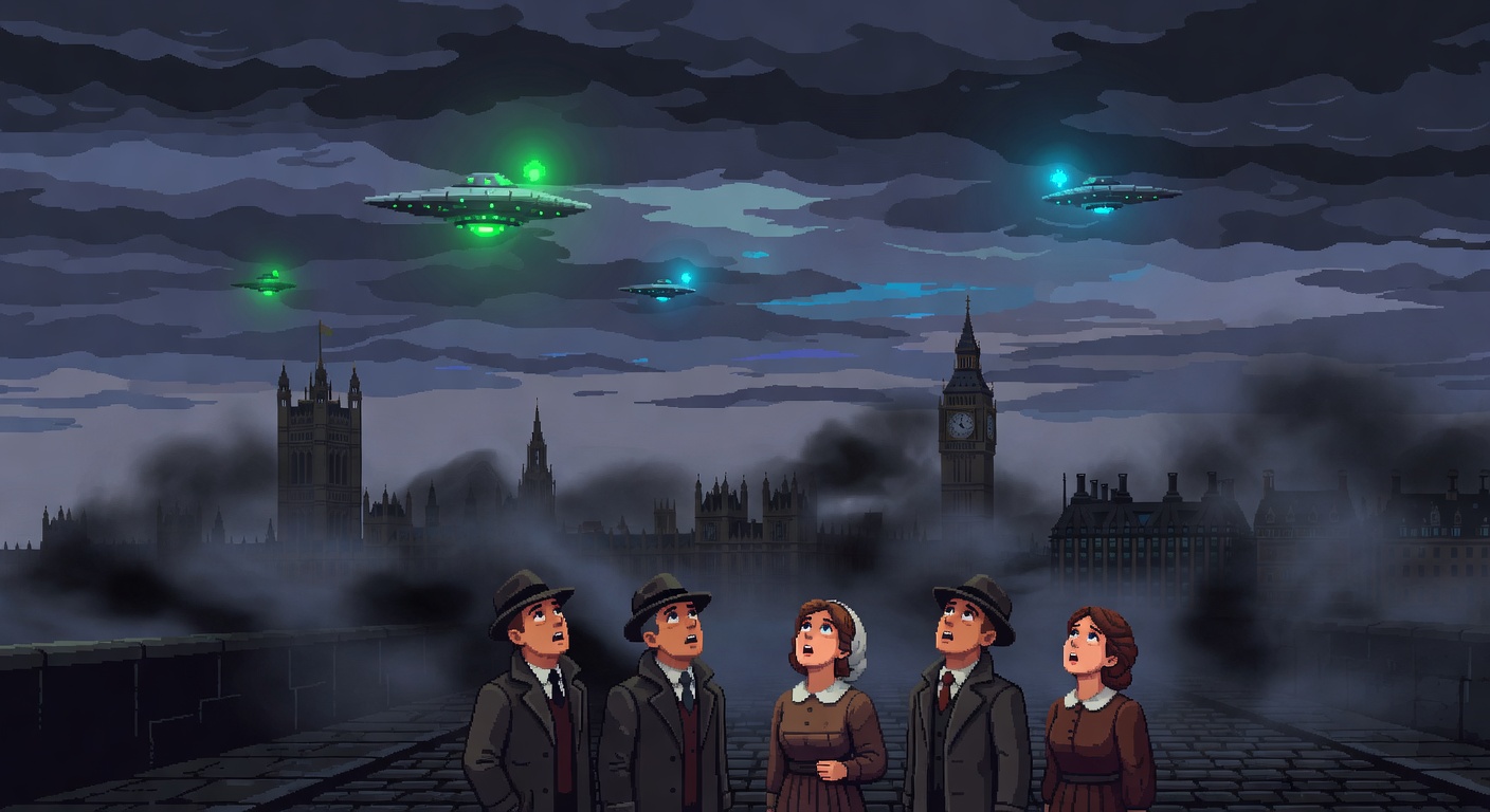 Strange Lights Appear Over London in 1955