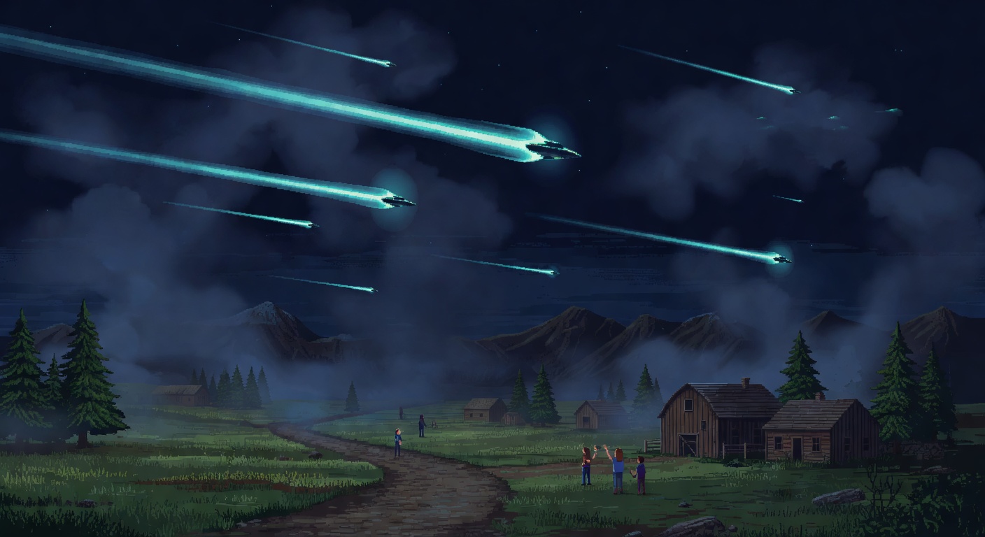 Strange Lights Dart Over Helena Montana in 1950