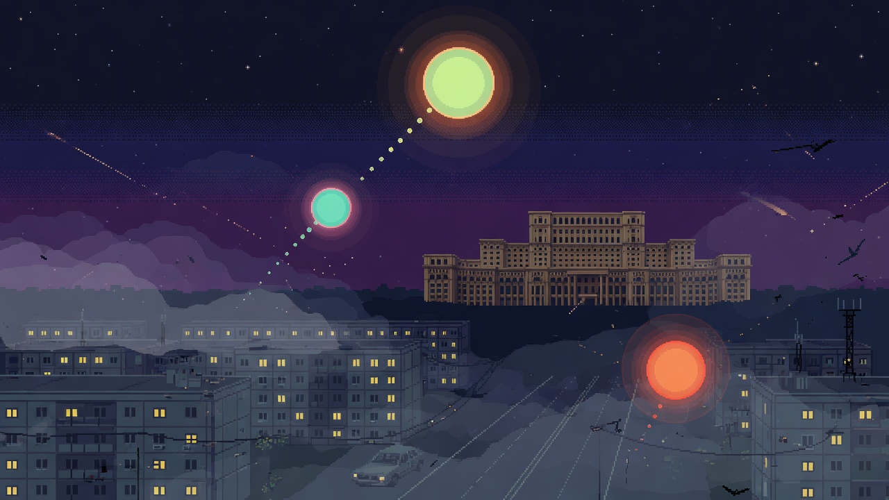 Strange Lights Hover Over Bucharest Romania in 1984