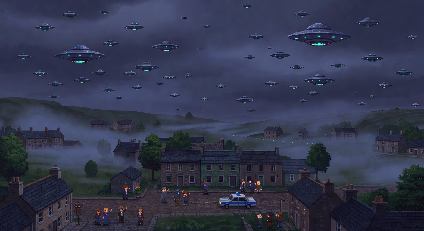 Strange Lights Swarm Bonnybridge Scotland During 1994 Flap