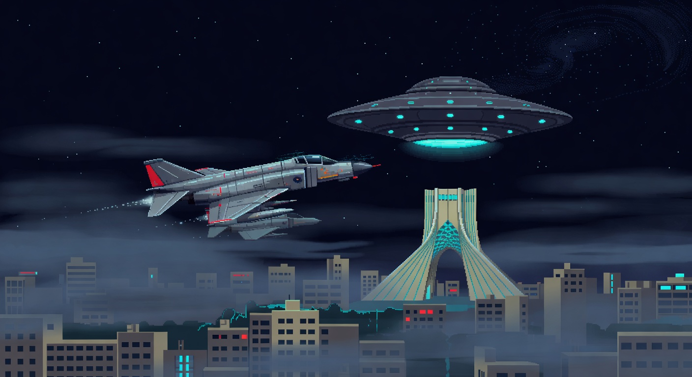 Tehran 1976 UFO Pursued by Jets