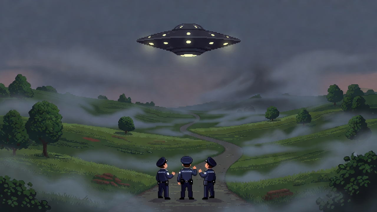 Triangular Craft Observed By Police Officers In Wardle England
