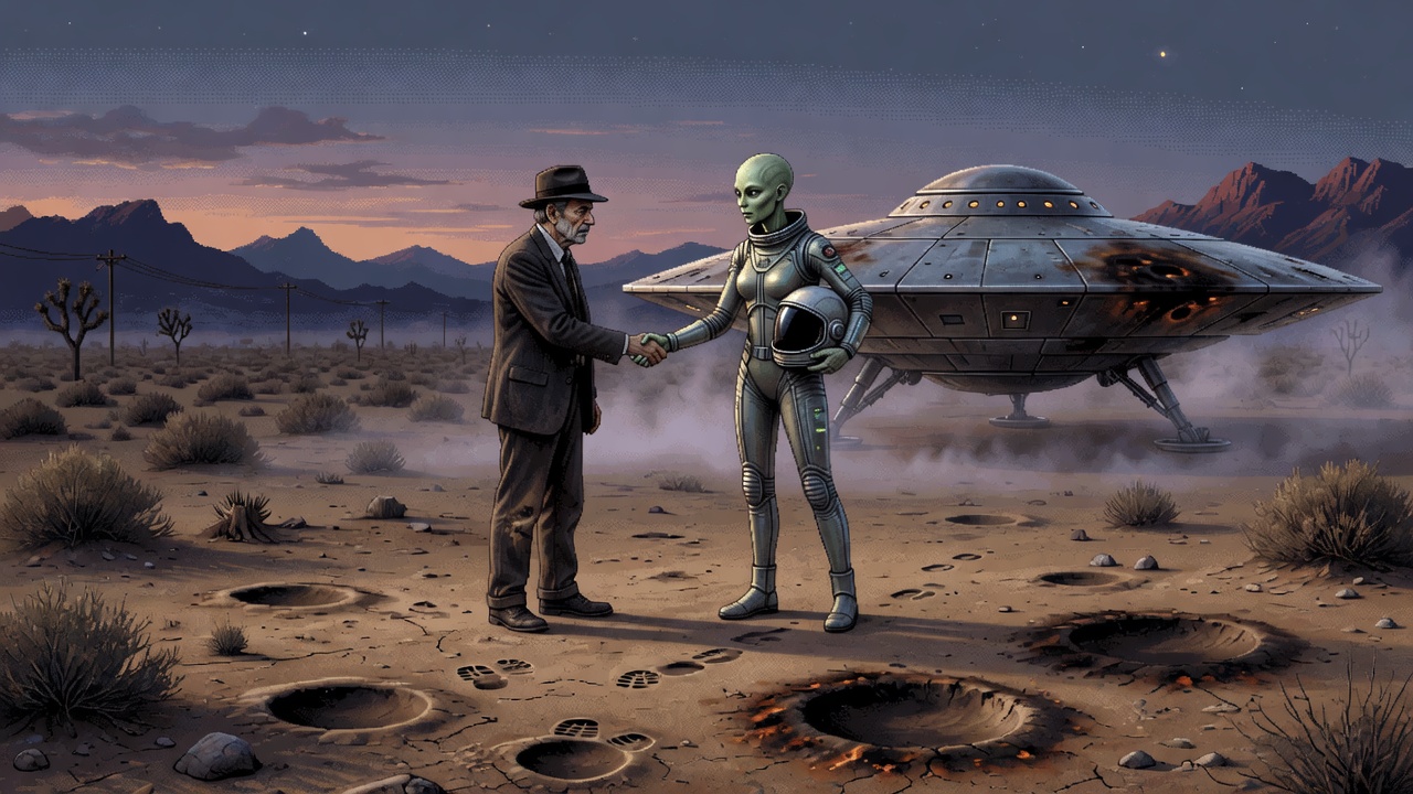 Witness Claims Contact With Venusian Being Near Desert Center 1952